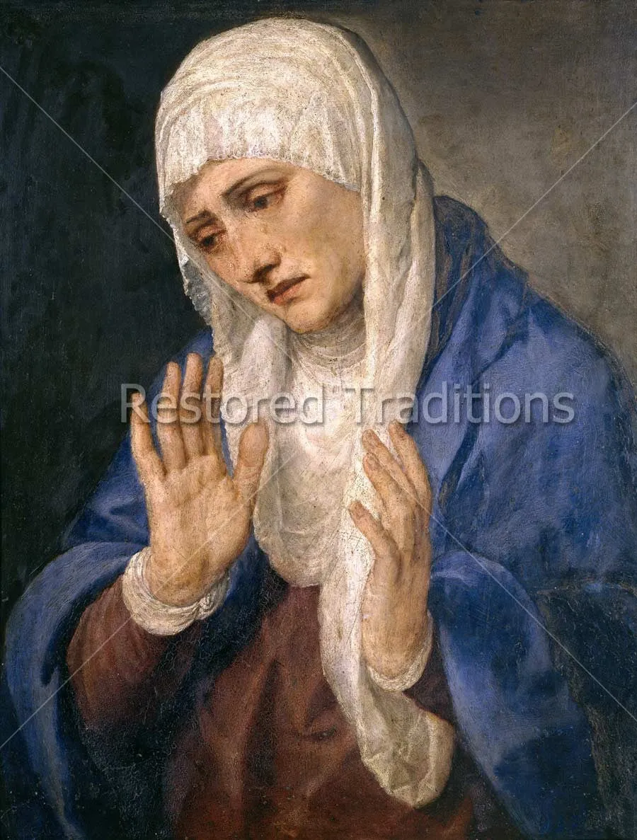 Mater Dolorosa (With Outstretched Hands) – Titian