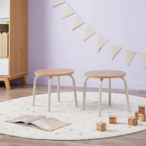 Mini Brixton Stool - Set of Two - Cream