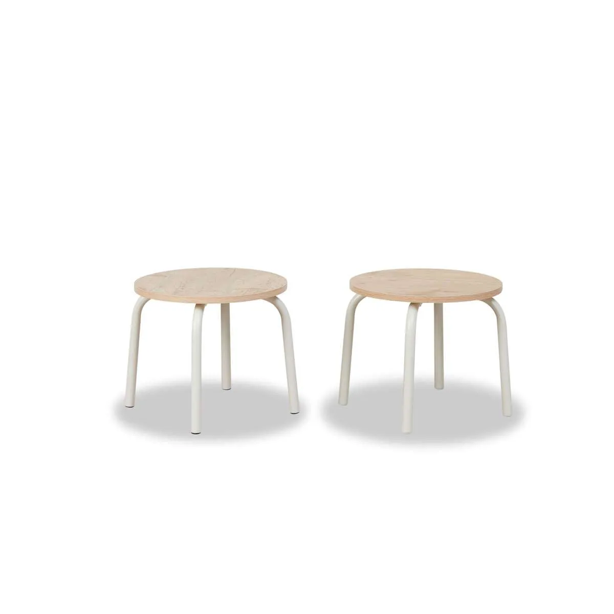 Mini Brixton Stool - Set of Two - Cream