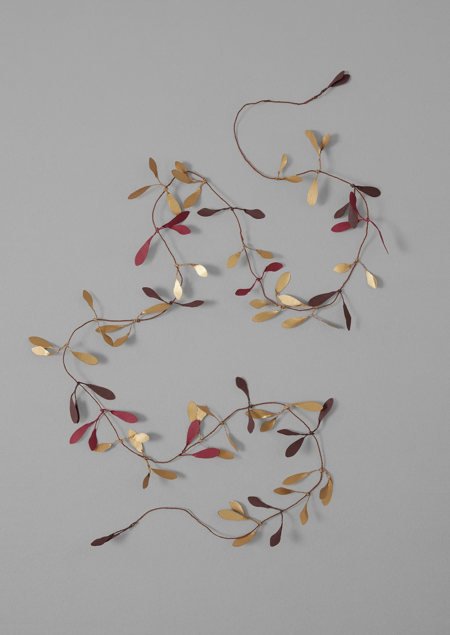 Mistletoe Paper Tinsel | Plum/Gold