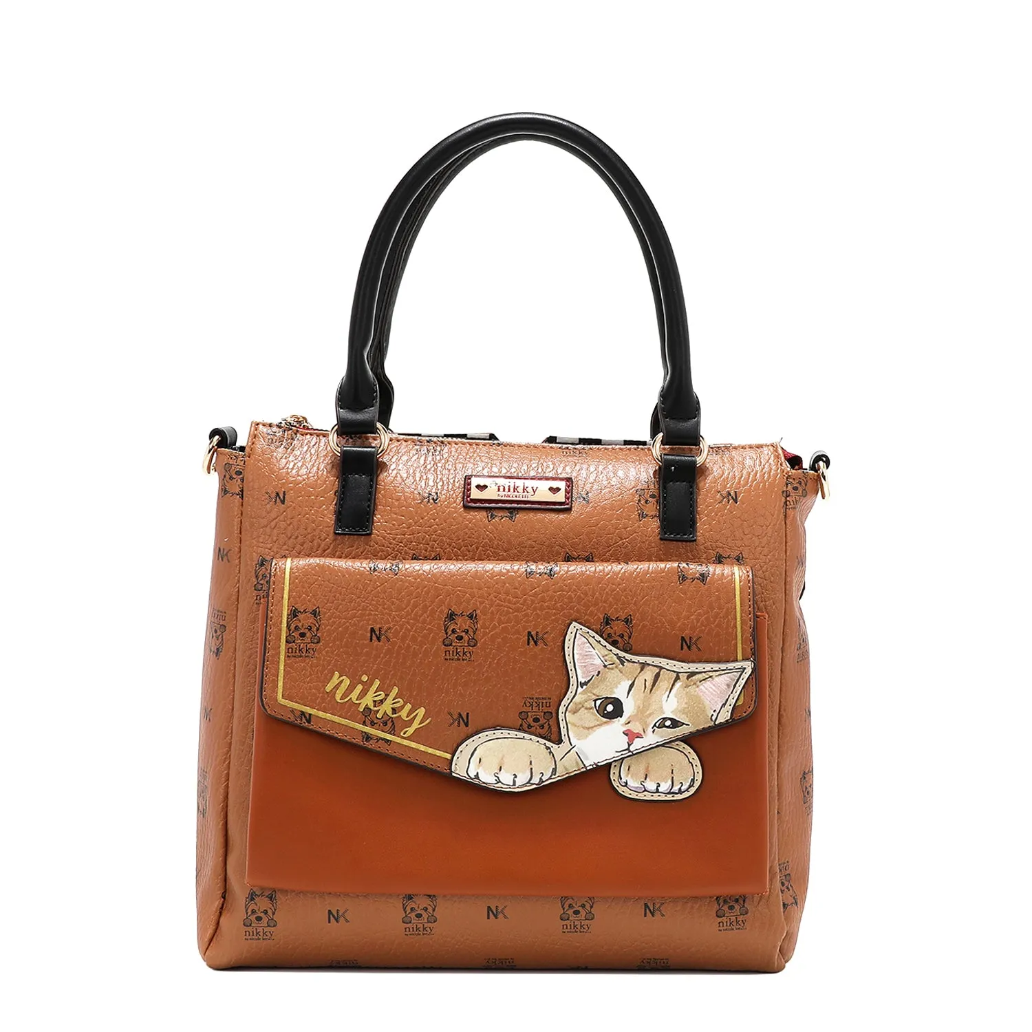 NIKKY FINDS MEOW SATCHEL BAG