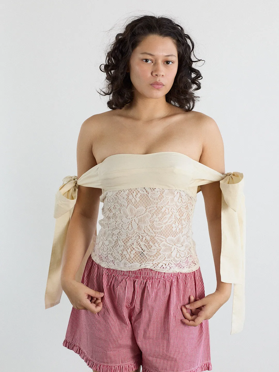 Open Wings Top - Ivory