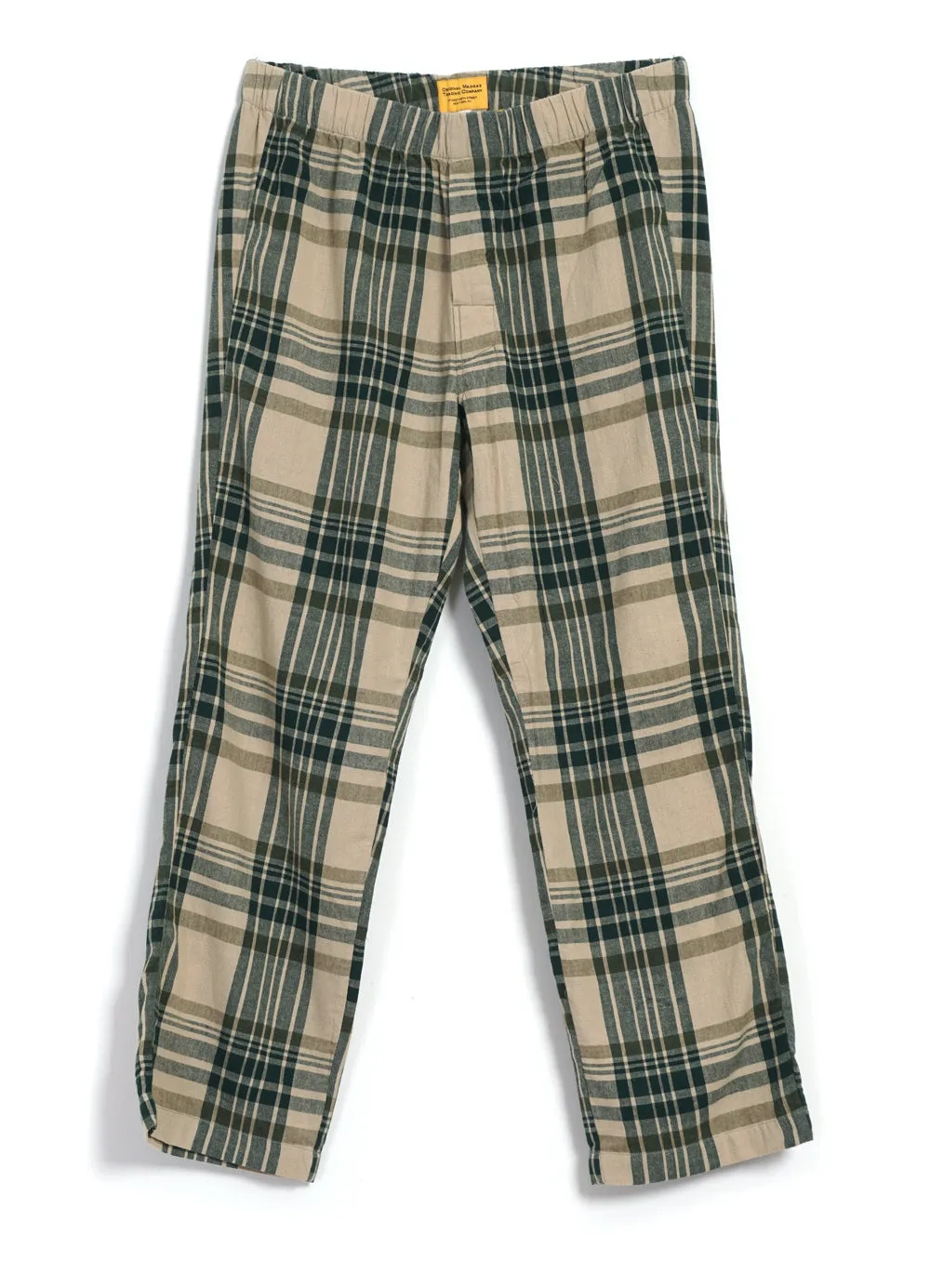 PAJAMA SUIT | Winter Madras Weave | Green Checks