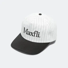 Pinstripe 5-Panel Snapback Hat x Maxfli - White