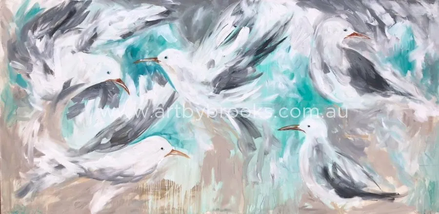 Seagull haven - art print