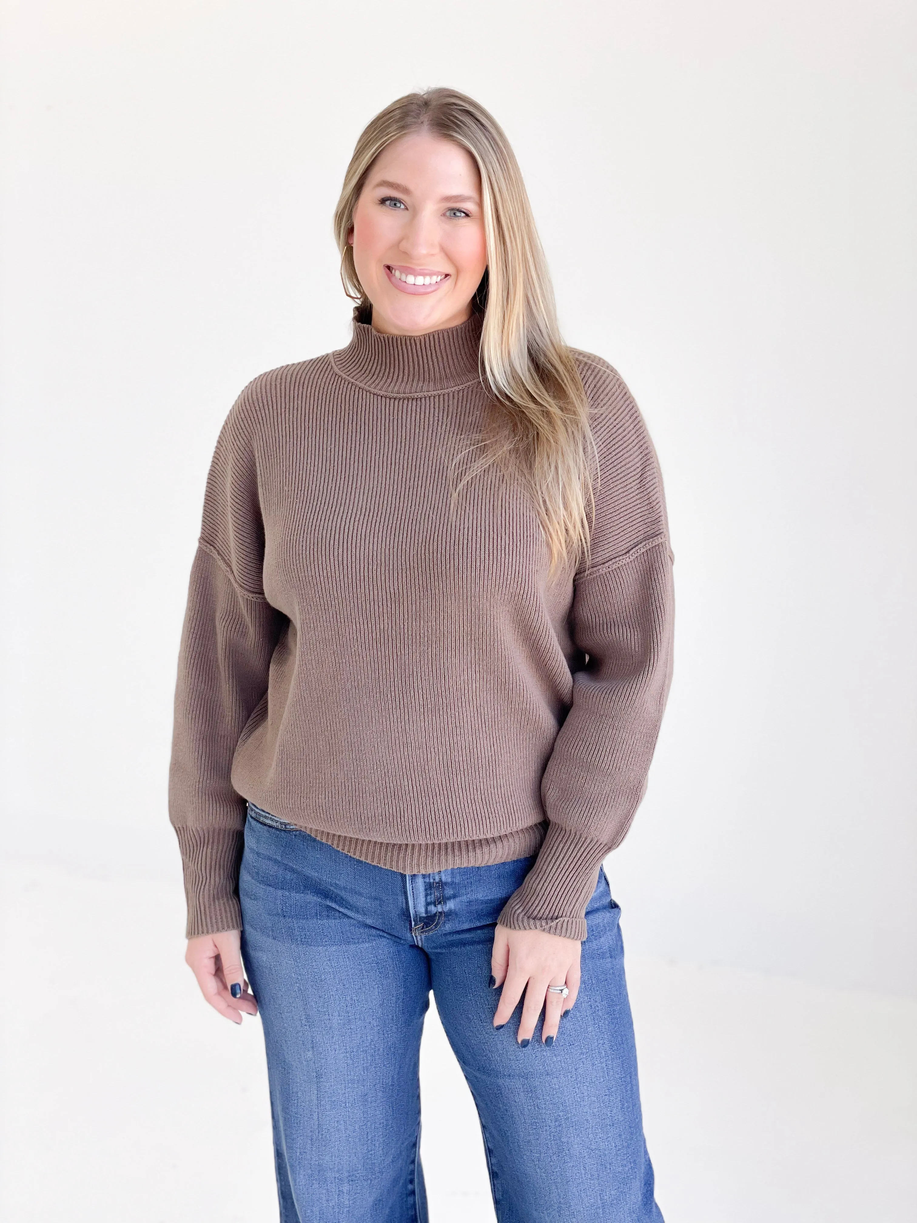 Short And Sweet Sweater - Mocha