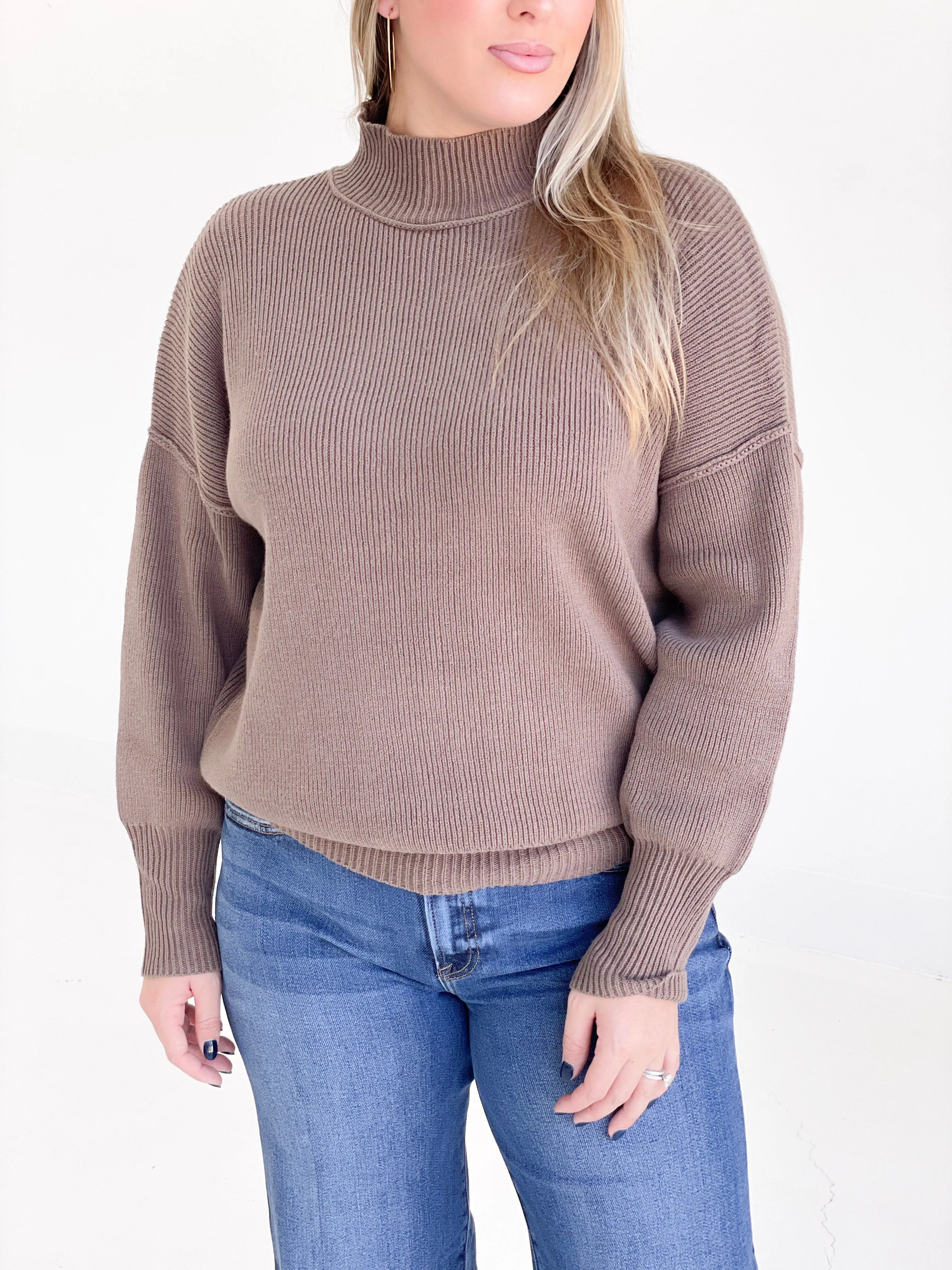 Short And Sweet Sweater - Mocha