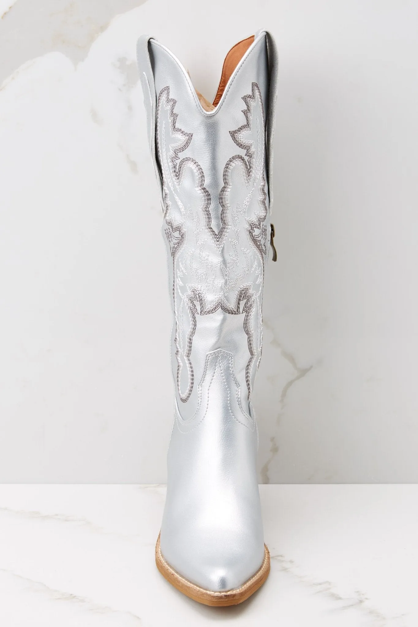 Southern Belle Silver Boots