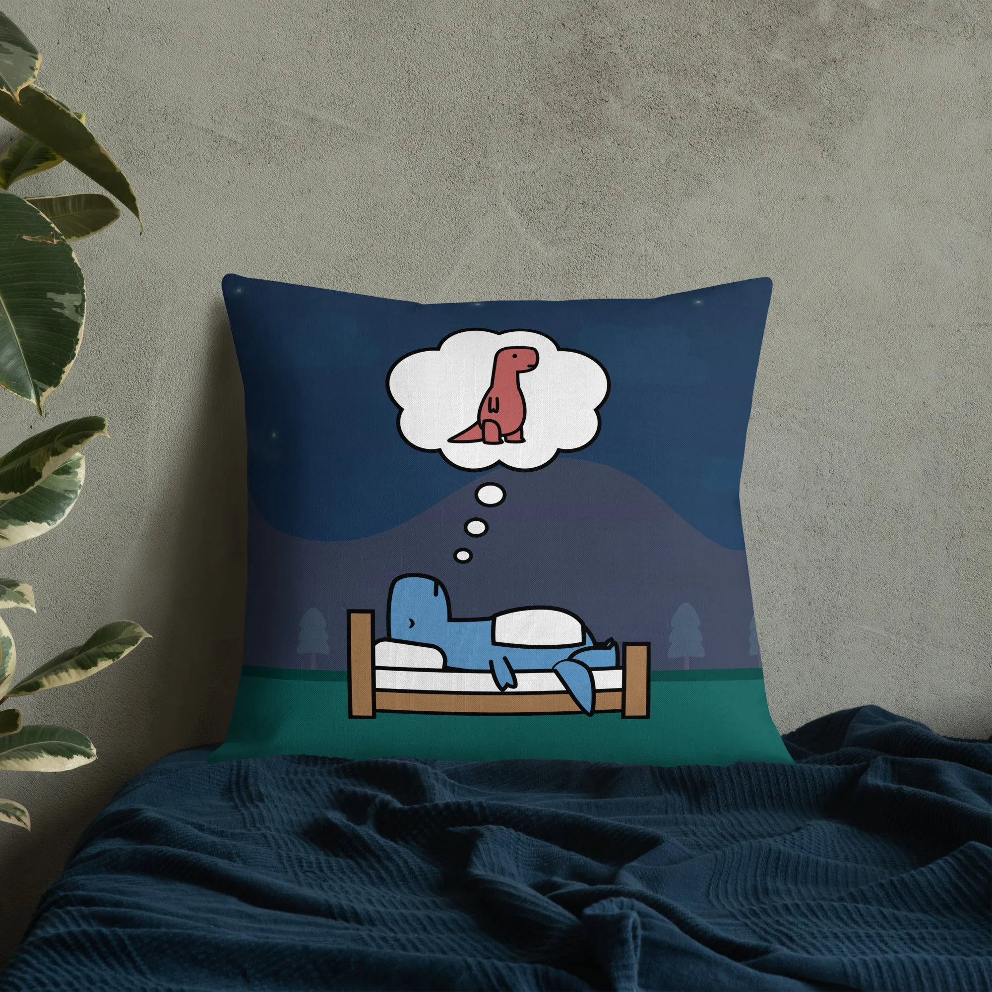 'sweet dreams' throw pillow