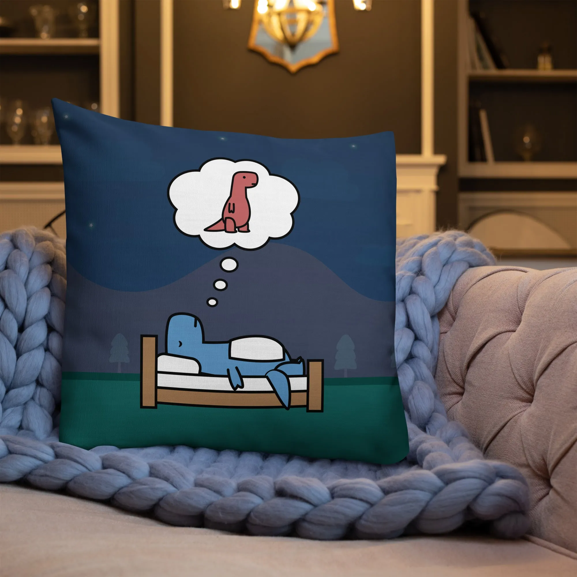 'sweet dreams' throw pillow