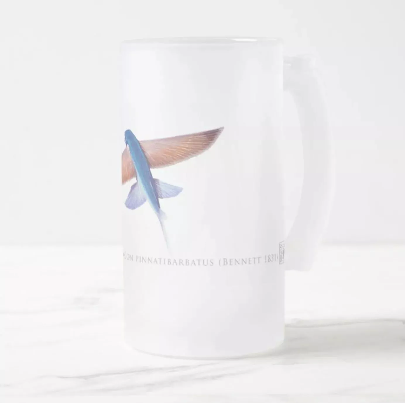 Tallfin Flyingfish - Frosted Glass Stein