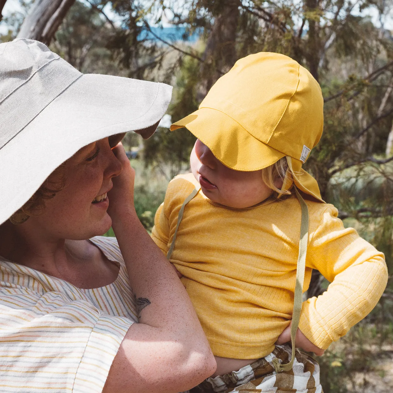 Tom Baby Legionnaire Sun Cap with Ear Cover - 100% Organic Linen (1m-4y )